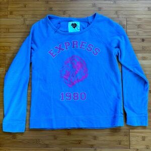 💚 Love Express light blue crewneck sweater. Size: Medium